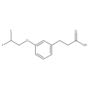 3-(3-(2,2-Difluoroethoxy)phenyl)propanoic acid结构式