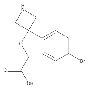 2-{[3-(4-Bromophenyl)azetidin-3-yl]oxy}acetic acid结构式