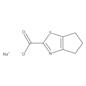 Sodium;5,6-dihydro-4H-cyclopenta[d][1,3]thiazole-2-carboxylate Structure