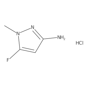 5-Fluoro-1-methyl-1H-pyrazol-3-amine hydrochloride Structure