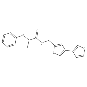 N-[[4-(Furan-3-yl)thiophen-2-yl]methyl]-2-phenoxypropanamide Structure