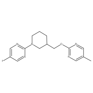 5-Fluoro-2-(3-{[(5-methylpyrimidin-2-yl)oxy]methyl}piperidin-1-yl)pyrimidine结构式