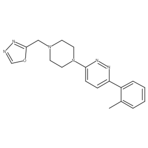 3-(2-Methylphenyl)-6-{4-[(1,3,4-oxadiazol-2-yl)methyl]piperazin-1-yl}pyridazine Structure