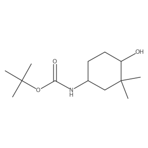 tert-butyl N-(4-hydroxy-3,3-dimethylcyclohexyl)carbamate Structure