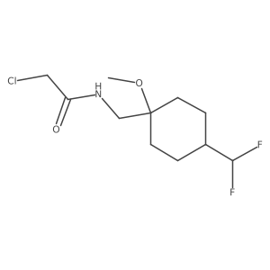 2-Chloro-N-((4-(difluoromethyl)-1-methoxycyclohexyl)methyl)acetamide结构式