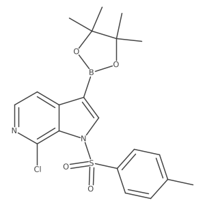 7-chloro-3-(4,4,5,5-tetramethyl-1,3,2-dioxaborolan-2-yl)-1-tosyl-1H-pyrrolo[2,3-c]pyridine Structure