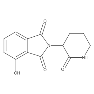 4-Hydroxy-2-(2-oxopiperidin-3-yl)isoindole-1,3-dione结构式