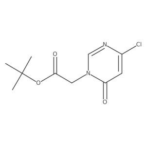 Tert-butyl 2-(4-chloro-6-oxopyrimidin-1-yl)acetate结构式