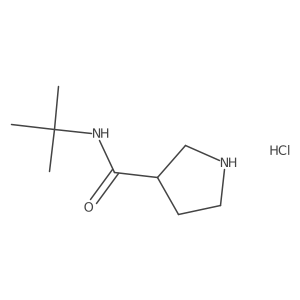 N-tert-butylpyrrolidine-3-carboxamide hydrochloride Structure