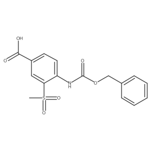 4-{[(Benzyloxy)carbonyl]amino}-3-methanesulfonylbenzoic acid Structure