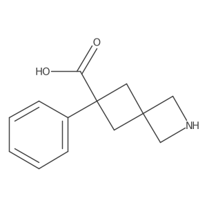6-Phenyl-2-azaspiro[3.3]heptane-6-carboxylic acid结构式