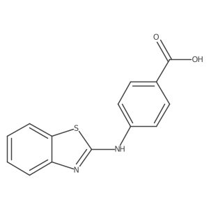 4-(Benzo[d]thiazol-2-ylamino)benzoic acid结构式