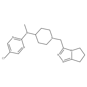 5-chloro-N-methyl-N-[1-({5H,6H,7H-pyrrolo[2,1-c][1,2,4]triazol-3-yl}methyl)piperidin-4-yl]pyrimidin-2-amine Structure