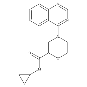 N-cyclopropyl-4-(quinazolin-4-yl)morpholine-2-carboxamide Structure