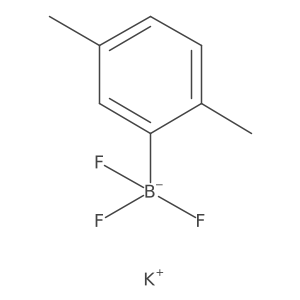 Potassium (2,5-dimethylphenyl)trifluoroborate结构式