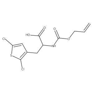 3-(2,5-Dichlorothiophen-3-yl)-2-{[(prop-2-en-1-yloxy)carbonyl]amino}propanoic acid结构式