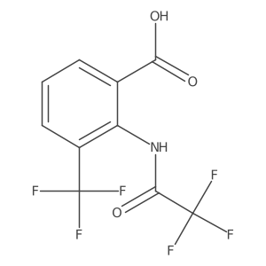 2-(2,2,2-Trifluoroacetamido)-3-(trifluoromethyl)benzoic acid结构式