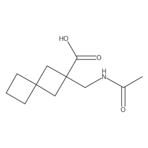 2-(Acetamidomethyl)spiro[3.3]heptane-2-carboxylic acid Structure