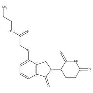 N-(2-aminoethyl)-2-[2-(2,6-dioxo-3-piperidyl)-1-oxo-isoindolin-4-yl]oxy-acetamide Structure