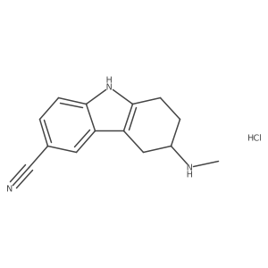 3-(Methylamino)-2,3,4,9-tetrahydro-1H-carbazole-6-carbonitrile hydrochloride Structure