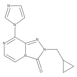 2-(cyclopropylmethyl)-8-(1H-imidazol-1-yl)-2H,3H-[1,2,4]triazolo[4,3-a]pyrazin-3-one结构式