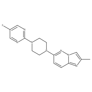 5-Fluoro-2-(4-{2-methylimidazo[1,2-b]pyridazin-6-yl}piperazin-1-yl)pyrimidine结构式