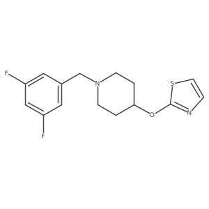 1-[(3,5-Difluorophenyl)methyl]-4-(1,3-thiazol-2-yloxy)piperidine Structure