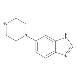 1H-Benzimidazole, 5-(1-piperazinyl)- Structure