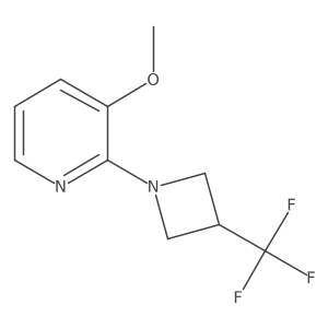 3-Methoxy-2-[3-(trifluoromethyl)azetidin-1-yl]pyridine Structure