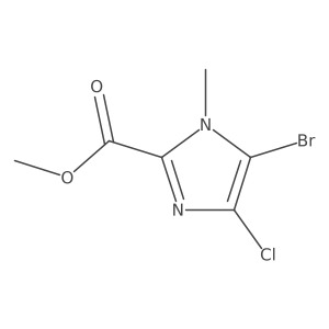 Methyl 5-bromo-4-chloro-1-methyl-1H-imidazole-2-carboxylate Structure