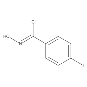 N-Hydroxy-4-iodobenzimidoyl Chloride结构式