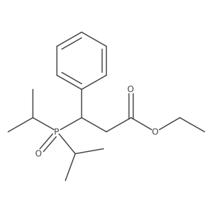 Ethyl I(2)-[bis(1-methylethyl)phosphinyl]benzenepropanoate结构式