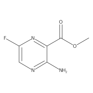 Methyl 3-amino-6-fluoro-2-pyrazinecarboxylate结构式