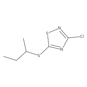3-Chloro-5-[(1-methylpropyl)thio]-1,2,4-thiadiazole Structure
