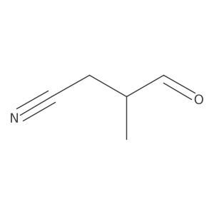 3-Methyl-4-oxobutanenitrile Structure