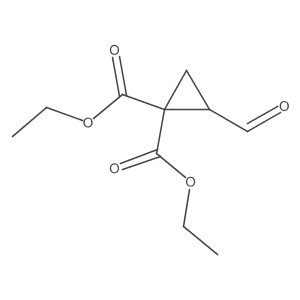 Diethyl (2R)-2-formylcyclopropane-1,1-dicarboxylate结构式