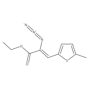 Ethyl 2-azido-3-(5-methylthiophen-2-yl)acrylate结构式
