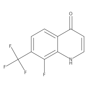 8-Fluoro-7-(trifluoromethyl)quinolin-4-ol Structure