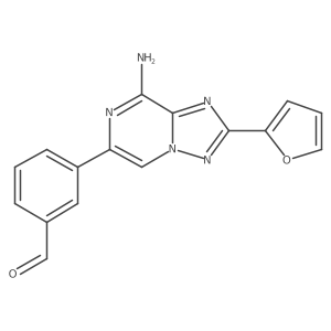 3-(8-Amino-2-furan-2-yl-[1,2,4]triazolo[1,5-a]pyrazin-6-yl)-benzaldehyde结构式