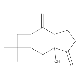 11,11-Dimethyl-4,8-dimethylenebicyclo[7.2.0]undecan-3-ol结构式