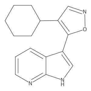 3-(4-Cyclohexyl-isoxazol-5-yl)-1h-pyrrolo[2,3-b]pyridine结构式