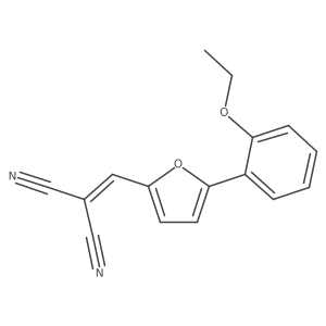 2-((5-(2-Ethoxyphenyl)-2-furyl)methylene)malononitrile结构式