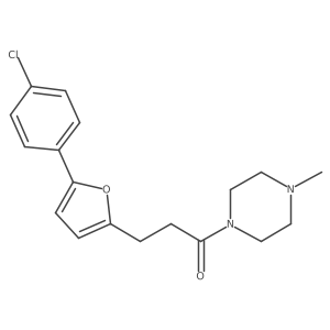 1-(3-(5-(4-Chlorophenyl)-2-furyl)propanoyl)-4-methylpiperazine结构式