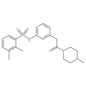 3-chloro-2-methyl-N-{6-[2-(4-methyl-piperazin-1-yl)-2-oxo-ethyl]-pyridin-2-yl}-benzenesulfonamide Structure