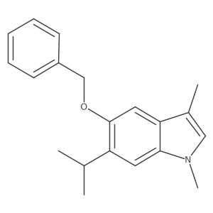 5-benzyloxy-6-isopropyl-1,3-dimethyl-1H-indole Structure