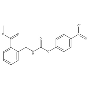 Methyl 2-[[(4-nitrophenoxy)carbonylamino]methyl]benzoate Structure