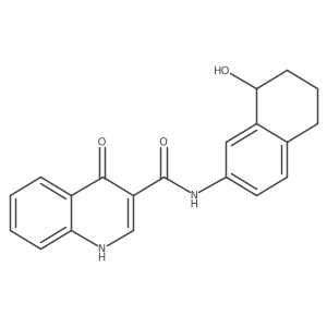 1,4-Dihydro-n-(1,2,3,4-tetrahydro-1-hydroxynaphthalen-7-yl)-4-oxoquinoline-3-carboxamide Structure