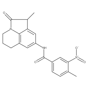4-methyl-N-(1-methyl-2-oxo-2,4,5,6-tetrahydro-1H-pyrrolo[3,2,1-ij]quinolin-8-yl)-3-nitrobenzamide结构式