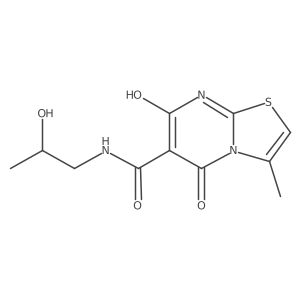 7-hydroxy-N-(2-hydroxypropyl)-3-methyl-5-oxo-5H-thiazolo[3,2-a]pyrimidine-6-carboxamide Structure