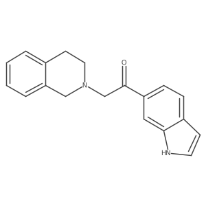 Ethanone,2-(3,4-dihydro-2(1h)-isoquinolinyl)-1-(1h-indol-6-yl)- Structure